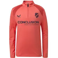 Castore FC Utrecht Trainingstrui 1/4-Zip 2026-2027 Kids Lichtrood Donkerrood