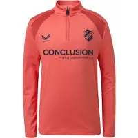 Castore FC Utrecht Trainingstrui 1/4-Zip 2026-2027 Lichtrood Donkerrood