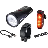 Sigma Aura 100 Set w/ Blaze Link (screw mount) Fietsverlichtingsset LED werkt op een accu