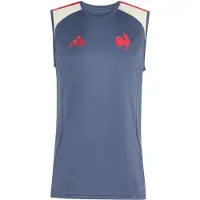 Adidas Functioneel shirt 'Frankreich Rugby' saffier / grenadine / offwhite