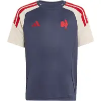 Adidas Functioneel shirt 'Frankreich Rugby' crème / navy / kersrood