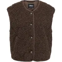 ONLY Bodywarmer 'ONLINES' chocoladebruin