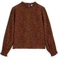 We fashion Blouse cognac / zwart
