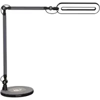 MAUL Bureaulamp MAULmarino LED 2800 - 6100 K dimbaar standvoet zwart zilver
