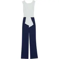 Anna field Jumpsuit navy / wit