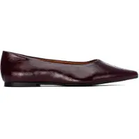 Xti Dames Ballerina's 146400 bordeaux (35), Leer, Plat, Geen, Casual, Granaatappel 14640002-BURDEOS