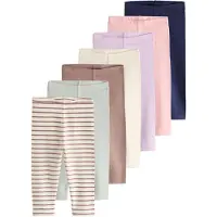 Next Leggings crème / navy / brokaat / mintgroen / sering / rosa