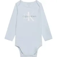 Calvin Klein Jeans Rompertje/body pastelblauw / grijs / wit