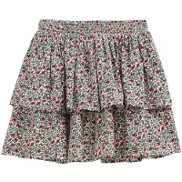 We fashion Rok groen / rood / donkerrood / wit