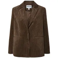 Pieces Pcaudre Corduroy Loose Blazer Dames Bruin M