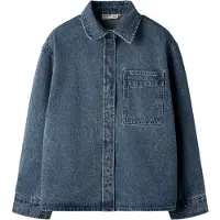 Name it KIDS overhemd - donkerblauw Jongens Katoen Klassieke kraag Effen - maat 152
