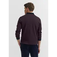 Bugatti Herren Poloshirt met borstzak en contrasterende strepen