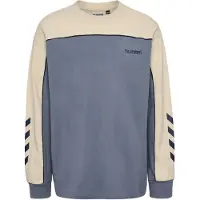 Hummel Shirt 'LOOSE PIPING' lichtbeige / grijs