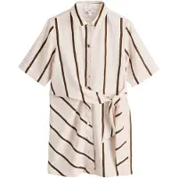 Next Jurk ecru / bruin / rosa