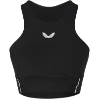 Castore Dames/Dames Logo Sportbeha (Zwarte Kaviaar)