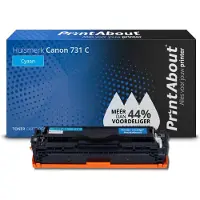 PrintAbout Toner 731 C Cyaan geschikt voor Canon
