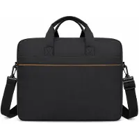 VHV - Laptoptas 15-16,1 Inch - Computertas met Handvat en Verstelbare Schouderriem - Waterafstotend met Meerdere Vakken voor Werk en Reizen - Zwart