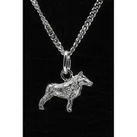 MOOYE ® - Collectie Zilveren Schipperke ketting hanger - klein