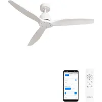 Create - Stille plafondventilator van 40 W met technische ABS-bladen, verkrijgbaar in verschillende maten - M - Geen licht - WIFI - WIND STYLANCE