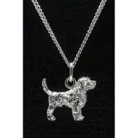 MOOYE ® - Collectie Zilveren Otterhound ketting hanger - groot