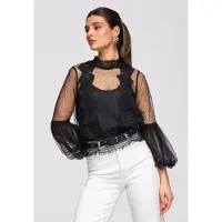 OMBRE Blouse zwart