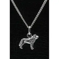 MOOYE ® - Collectie Zilveren Mastin Espagnol ketting hanger - klein