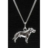 MOOYE ® - Collectie Zilveren Presa mallorquina ketting hanger - groot