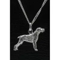 MOOYE ® - Collectie Zilveren Cesky fousek ketting hanger - groot