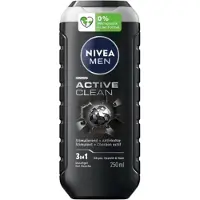 Nivea 24x Shampoo & Douchegel 3in1 Active Clean 250 Ml