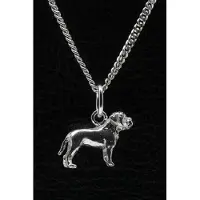 MOOYE ® - Collectie Zilveren Fila Brasiliero ketting hanger - klein