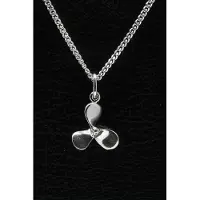 MOOYE ® - Collectie Zilveren Scheepsschroef ketting hanger
