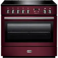 Falcon Professional+ FX 90 Range-fornuis Electrisch Inductiekookplaat zones Zwart, Bordeaux, Chroom