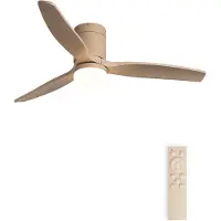 Create - Stille 40W plafondventilator met technische ABS bladen in verschillende maten - S - Met licht - Afstandsbediening - WIND CALM
