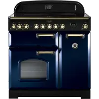 Rangemaster Classic Deluxe 90 Ceramic Range-fornuis Electrisch Keramisch Blauw
