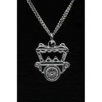 MOOYE ® - Collectie Zilveren IJscowagen ketting hanger