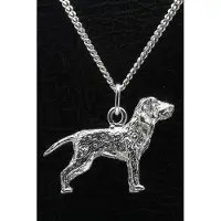 MOOYE ® - Collectie Zilveren Bracco italiano staart ketting hanger - groot