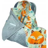 Kerstin Baby Deken voor Autostoel, Draagzak en Kinderwagen - Zacht & Warm