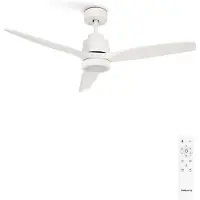 Create - Stille plafondventilator van 40 W met technische ABS-bladen, verkrijgbaar in verschillende maten - M - Met licht - Afstandsbediening - WIND STYLANCE
