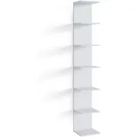 Famanu – Wandrek in wit, afmetingen 30 x 190 cm, ideaal voor het creëren van extra opbergruimte