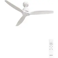 Create - Stille plafondventilator van 40 W met technische ABS-bladen, verkrijgbaar in verschillende maten - M - Geen licht - Afstandsbediening - WIND STYLANCE