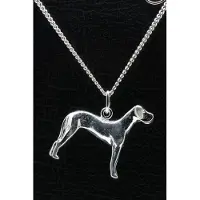 MOOYE ® - Collectie Zilveren Deense dog ketting hanger - groot