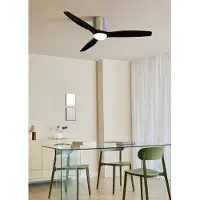 Create - Stille plafondventilator 100% hout 40W (Ø132cm) - Met licht LED - Afstandsbediening - 6 snelheden - Programmeerbaar - WIND CALM CUSTOM WOVEN