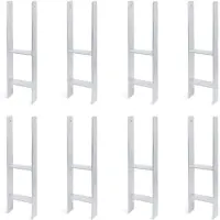 Alberts 8 x H-paaldrager, 141x600 mm, materiaaldikte 6 mm, diepte 60 mm, thermisch verzinkt