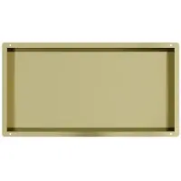 Guido Gusto Mat goud RVS Inbouwnis met tegelflens 30x60x7cm