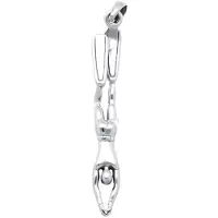 MOOYE ® - Collectie Zilveren Freediver afdaling kettinghanger