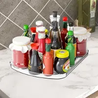 Famanu - 360° draaibare koelkast, draaiplateau, organizer met draaiplateau, helder acryl voor koelkast, keuken en voorraadkamer, antislip zuignappen, maximale opbergruimte, maat M