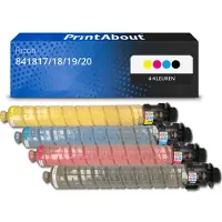 PrintAbout Toner 841817/18/19/20 (MP C3503) 4-kleuren Multipack geschikt voor Ricoh
