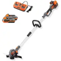 FUXTEC Accu-grastrimmer FX-E2RTSET | Grastrimmer met 2x20V accu | 30 cm snijbreedte | Telescopische steel | Draaibare snijkop | Inclusief 2 accu's
