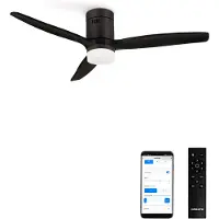 Create - Stille 40W plafondventilator met technische ABS bladen in verschillende maten - L - Met licht - WIFI - WIND CALM