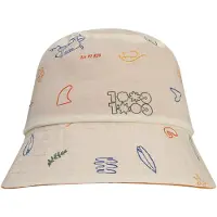 Swim Essentials Zonnehoed Omkeerbaar - Beige/oranje - Surfer - 4/8 Years